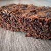 Brownie de chocolate negro y cafe